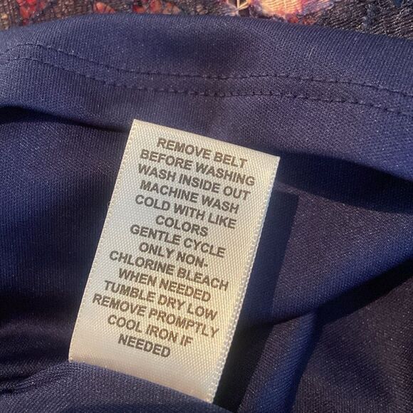 Multicolored Asymmetrical A-line lace dress  Wedding Guest or Easter Sunday SM - Picture 5 of 9